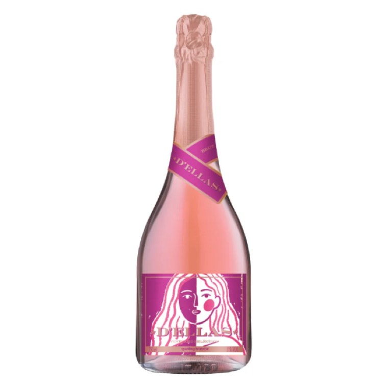 803 - Espumante D'ellas Brut Rosé 750ml